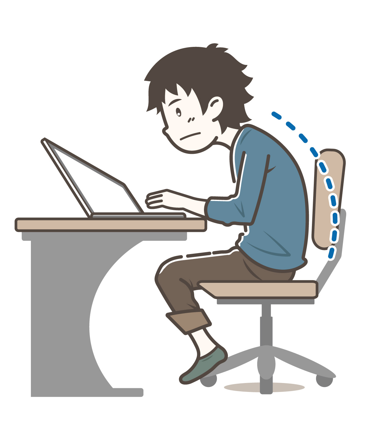 「猫背が体に与える5つの悪影響」